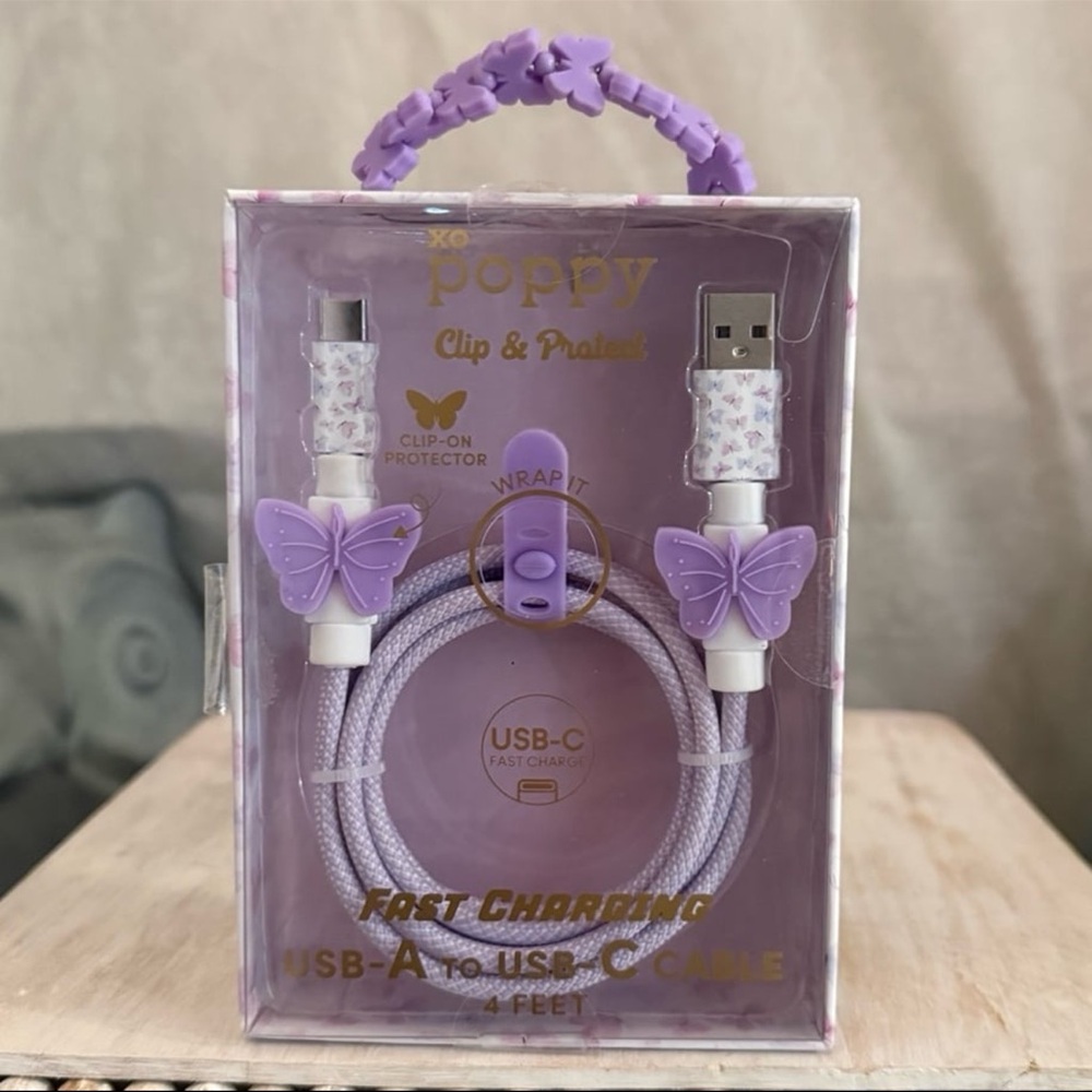 ⚡️XO Poppy USB-A to USB-C "Butterfly" Cable